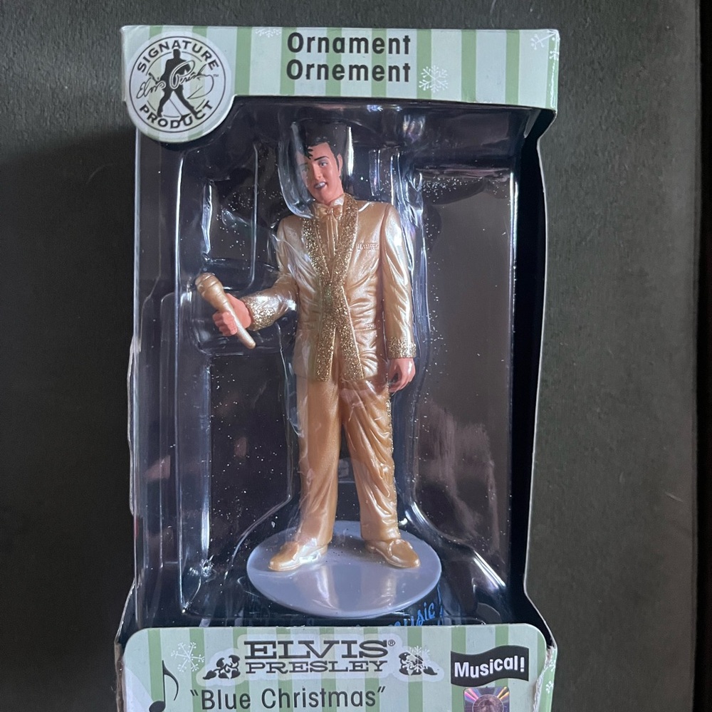 Elvis Presley Gold Ornament